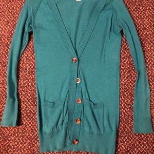 Teal Mossimo Cardigan